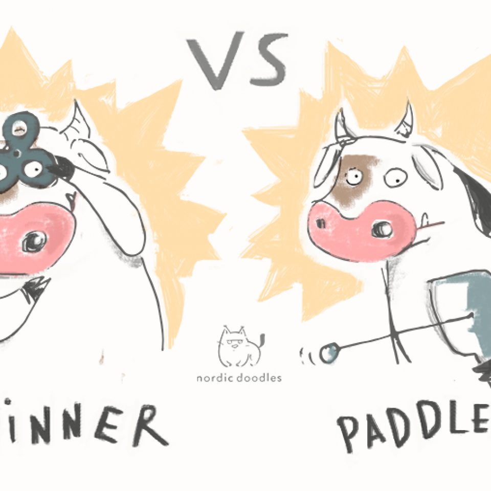 Spinner VS paddle ball